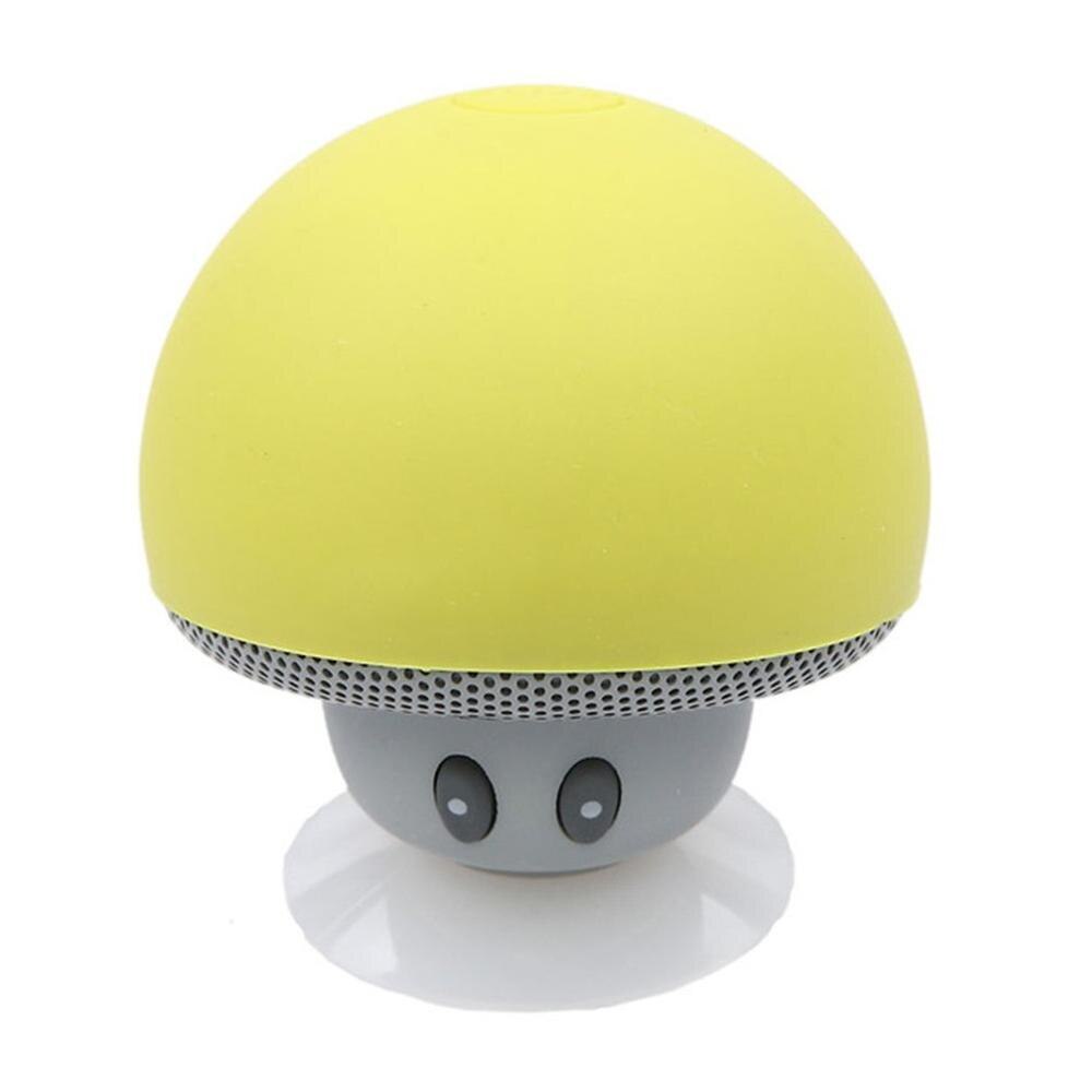 Mini trådlös högtalare svamp bärbar vattentät dusch stereo subwoofer musikspelare för iphone android: Svart