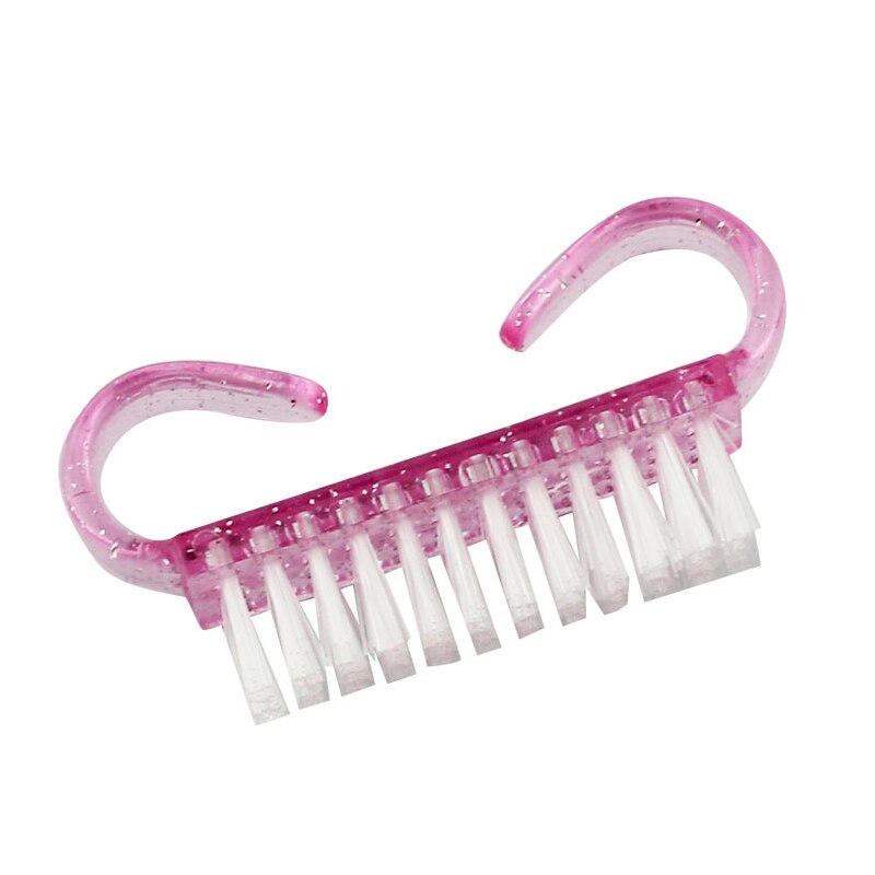 5 stuks nagelreinigingsborstels roze vijl manicure pedicure zacht verwijder stof manicure tool schone borstel voor nagelverzorging