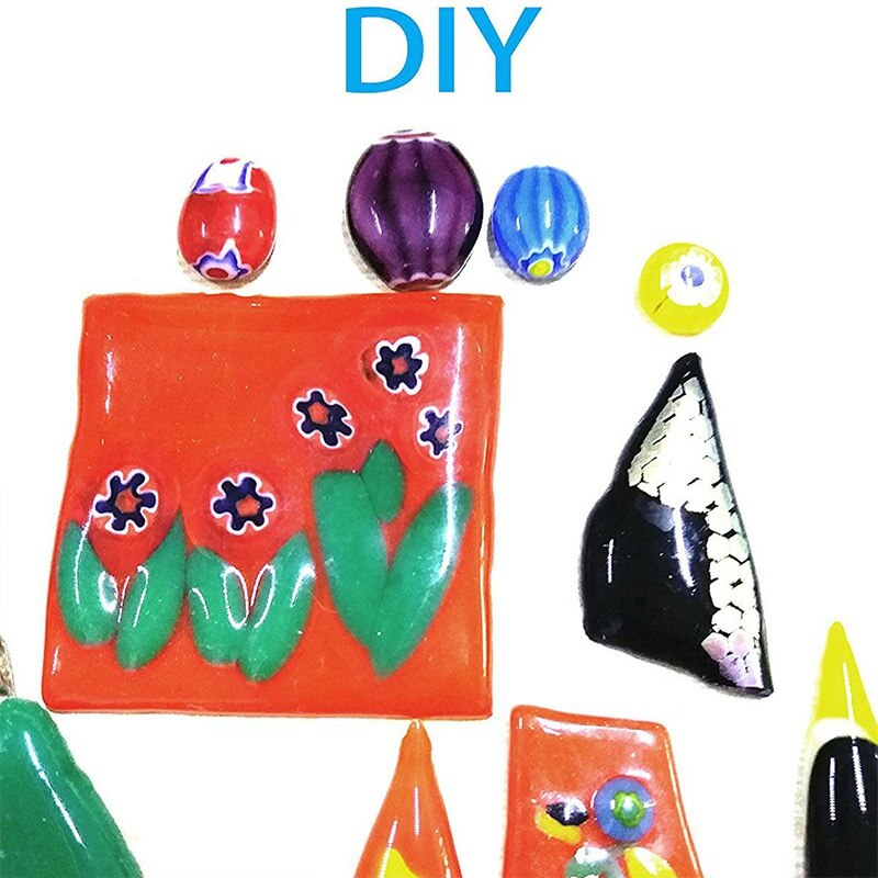 nuovo caldo 28g 90 COE Fusibile Millefiori Perline di Vetro per Monili Che Fanno del Braccialetto Della Collana FAI DA TE Decorazioni Del Mestiere