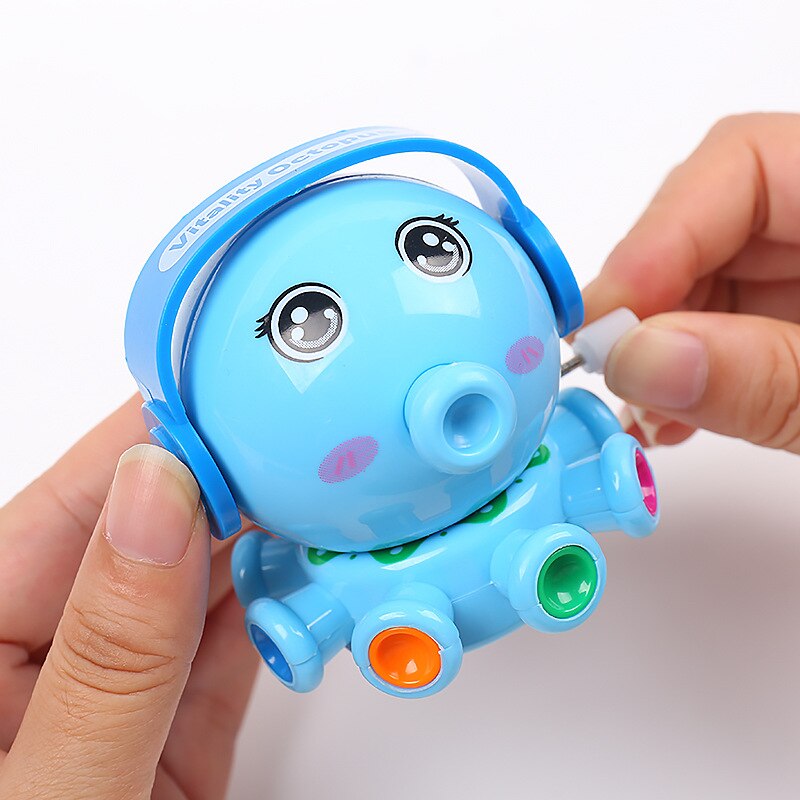 1PC Baby Children&#39;s Funny Wind-up Toys Kids Spring Clockwork Toy Mini Pull Back Cycling Pig/dinosaur/elephant/monkey Wind Up Toy