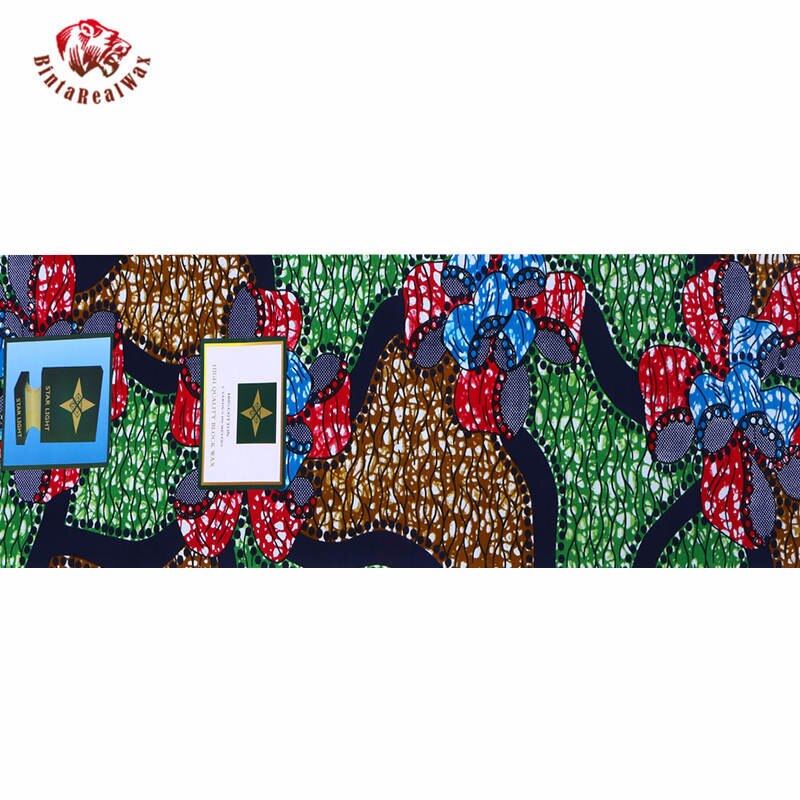 African wax Prints Cotton Fabric African Ankara Print Fabric African Fabrics Wax Print 6 Yards 24FS1060: 6 Yards