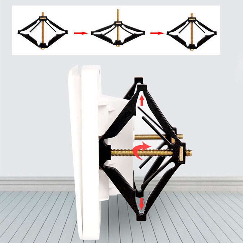 10 Set 86Mm Wall Mount Switch Box Reparatie Tool Switch Cassette Hersteller Ondersteuning Staaf Elektricien Accessoires