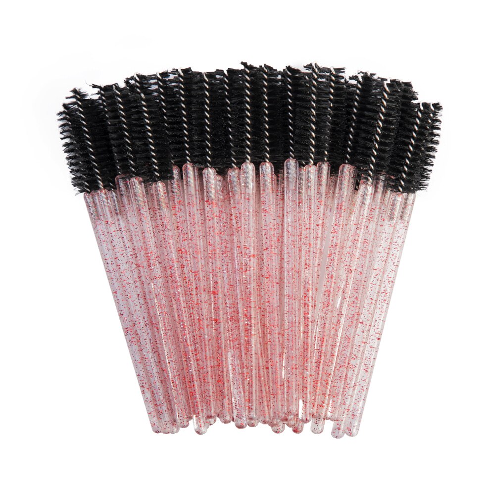 100 unids/pack nueva buena desechable pestañas maquillaje para pestañas cepillo Mini varitas de rímel de pincel para maquillaje herramienta de maquillaje: New Black