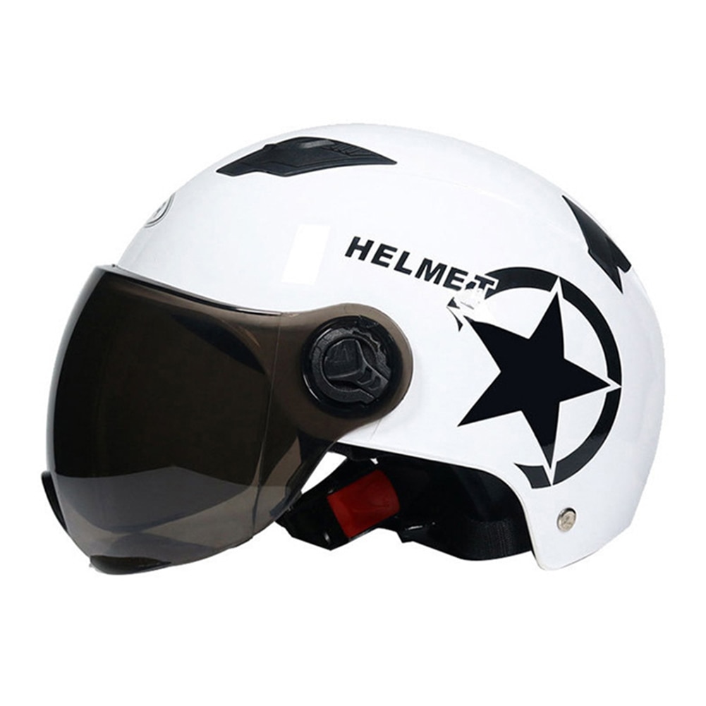 Elektrische Auto Helm Scooter Bike Open Gezicht Half Baseball Cap Anti-Uv Veiligheid Harde Hoed Fietshelm Verstelbare H7J