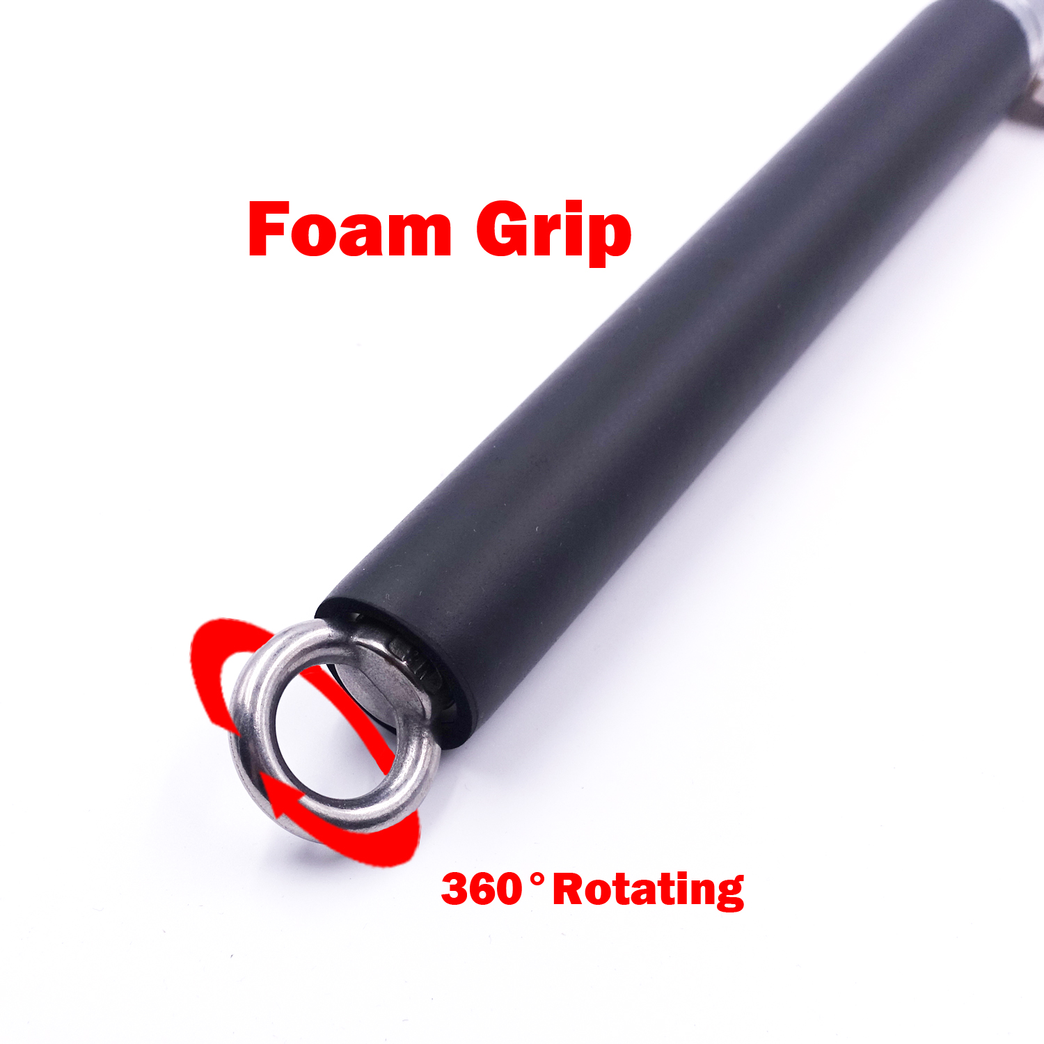 pesas gimnasio Máquina de Cable de barra recta giratoria para gimnasio de trabajo pesado, barra de tracción con anillo de rodamiento, equipo de entrenamiento de remo para el hogar