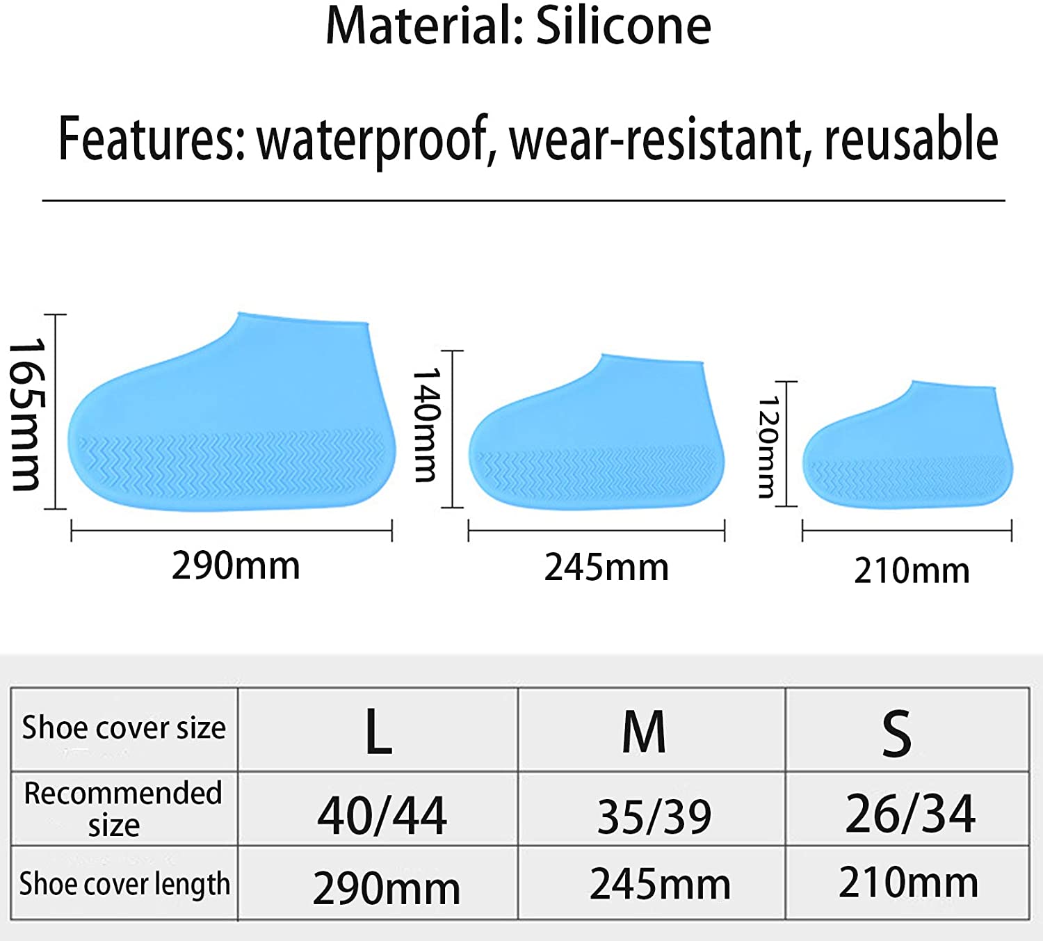 Stivali di gomma alla moda copriscarpe impermeabili in lattice riutilizzabili copriscarpe antiscivolo in Silicone copriscarpe accessori per scarpe Unisex