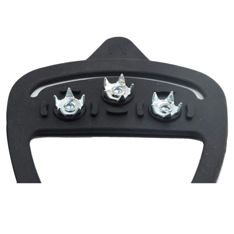 Climbing Ice Crampon 8 Studs Silica Gel Shoe Spikes Camping Walking Anti-skid Shoe Spikes Outdoor Equipment Snow Crampons