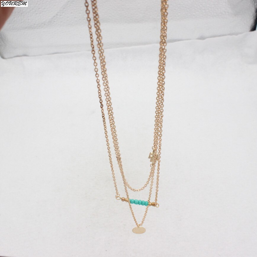 A più strati della boemia spiaggia collane per le donne delle ragazze del regalo libero del nichel lega di fj023