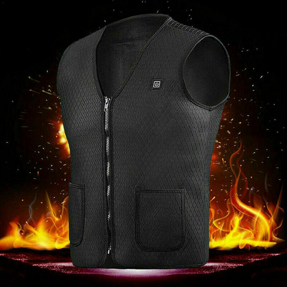 5 Areas Heated Vest Men Women Winter Electrical Heated Sleevless Jacket Daily Life Outdoor Thermal Clothes Best Winter
