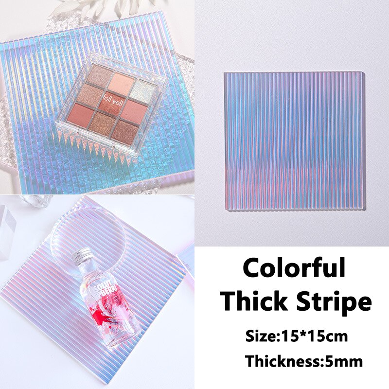 Water ripple shadow board background props acrylic photography thin transparent wave effect perfume cosmetics photography props: 09