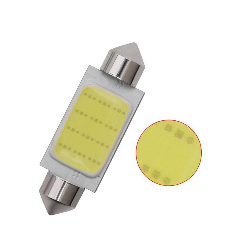 10Pcs Plafondlamp 31Mm 36Mm 39Mm 41Mm Cob 1.5W 12V Interieur Auto Led lampen Voor Lamp Interieur Plafond Verlichting Plaat Lampen Lamp