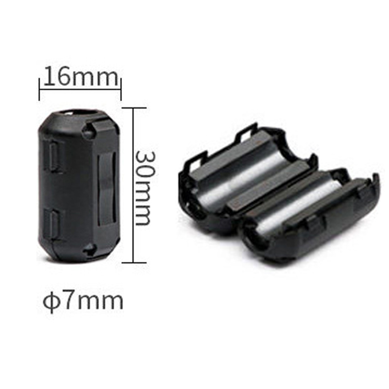 5 uds Snap-in Anti-interferencia ferrita CoreCord anillo estrangulador RFI EMI filtro supresor de ruido para antena USB Cable de Audio HDMI: Naranja