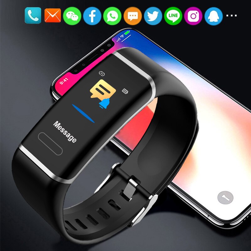 Smart Armband Mannen Vrouwen Smart Band Fitness Tracker Voor Android Ios Sport Smartband Polsbandje Slimme Pols Band CT6