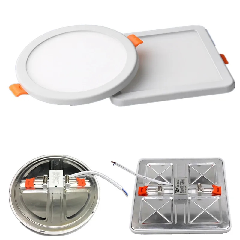 6w 8w 15w 20w led-panellampe indbygget led-downlight til loftet, justerbar panellampe med udskåret hul, indendørslampe  ac110v 220v