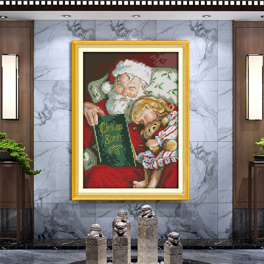 Dimensions Needlecrafts Counted Cross Stitch, Christmas Santa Claus