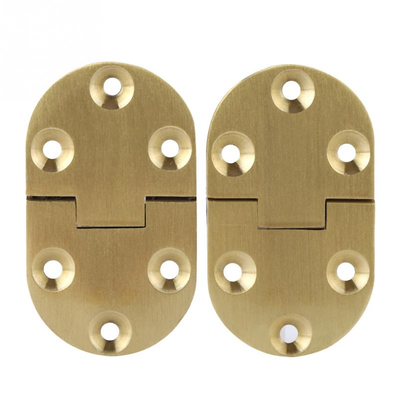 2Pcs Round Edge Table Hinge Sewing Machine Table Furniture Flip Tray Hinge 90 Degree Zinc Alloy Folding Hinges Furniture Accesso