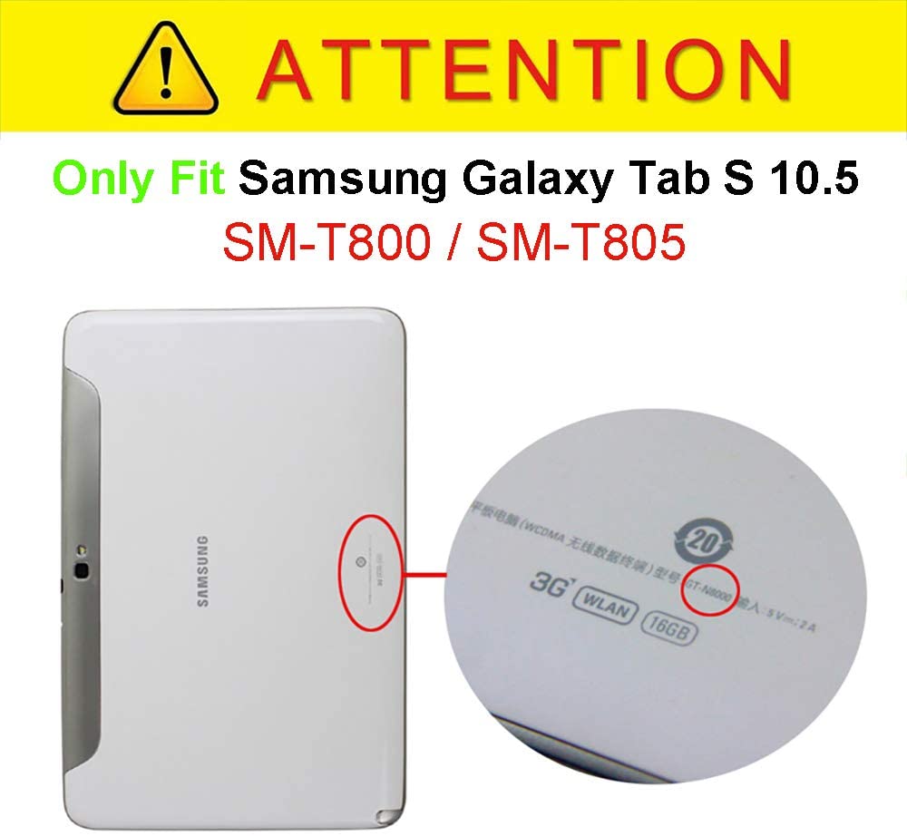 Per il caso di Samsung Galaxy Tab 10.5 S Sottile Retro Pieghevole Del Basamento DELL'UNITÀ di elaborazione Copertura Astuta di Cuoio Tab S 10.5 SM-T800 SM-T801 t805 Casi Tablet