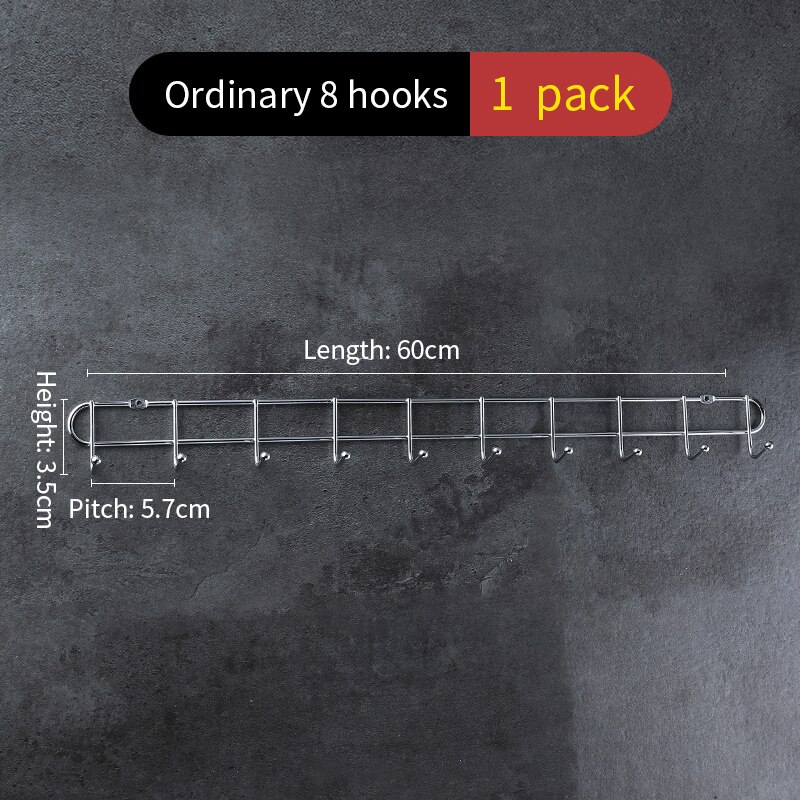 Over The Door 10 Hooks Home Bathroom Organizer Rack Clothes Coat Hat Towel Hanger Good Load-bearing Wrought Iron Material: 10 hooks Ordinary