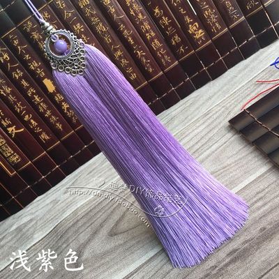 16cm DIY jewelry accessories Artificial silk Tassel Car accessories Sided Zinc alloy With beads fringed tassel: 8