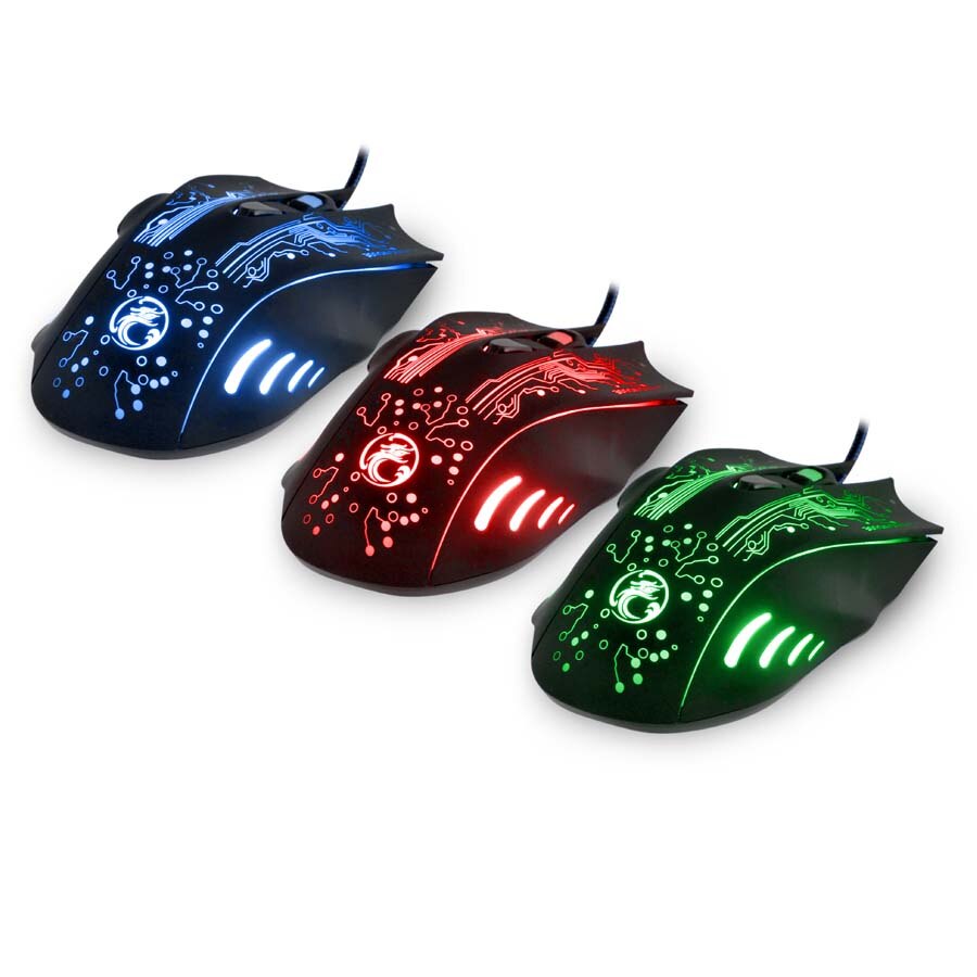 Estone X9 Gaming Mouse 5000DPI LED Optical USB Wired Gamer Mouse Computer PC Laptop Game Mice