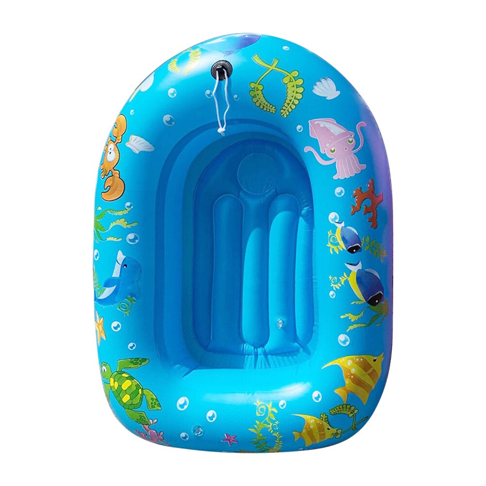 Double Layer Verdikte Opblaasbare Bad Boot Buiten Spelen Speelgoed Mini Zwembad Zwemmen Ring Slijtvaste Zachte Kussen Voor Kids: Blauw