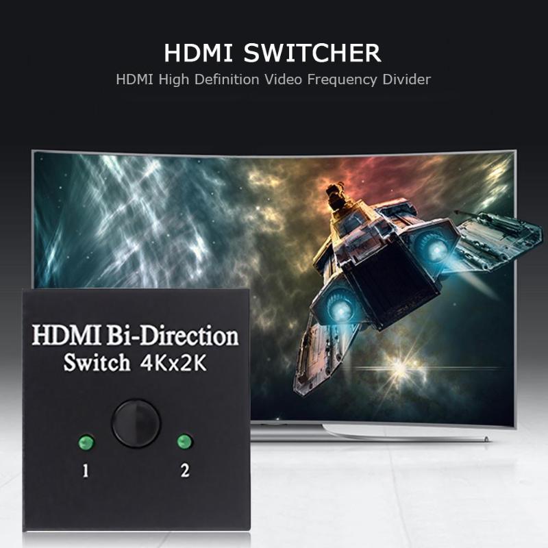 Durable HDMI Switcher Multi-function 4K HDMI Switch Splitter Smart Bi-Direction HDMI Switcher for Set-top Box PS3 PS4