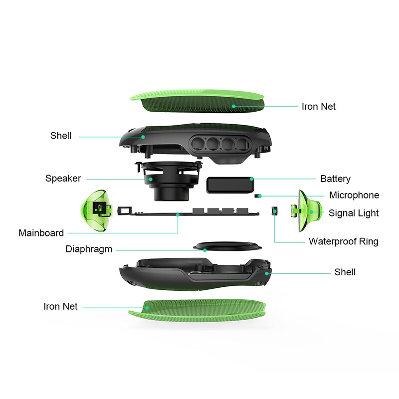 Mini Mango Draadloze Bluetooth Speaker MG X1 Outdoor Stereo Speaker Met Microfoon Haak Draagbare IP54 Waterdichte Ondersteuning Handsfree Bellen