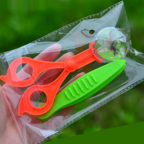 2 Stks/set Bug Insect Observatie Catcher Schaar Tang Pincet Klem Schoonmaken Tool Kids Speelgoed: Default Title
