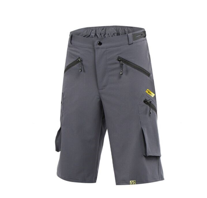 Nyeste mavic crossmax performance mtb shorts downhill mtb shorts nylon fabirc pro mountainbike shorts: Grå / M