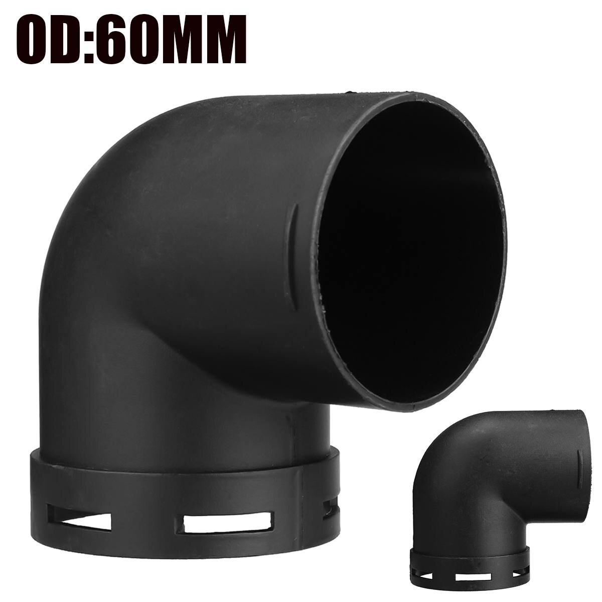 60Mm Auto Diesel Standkachel Warme Luchtkanalen Pijp Elleboog Outlet Connector Luchtkanalen Pijp Elleboog Outlet