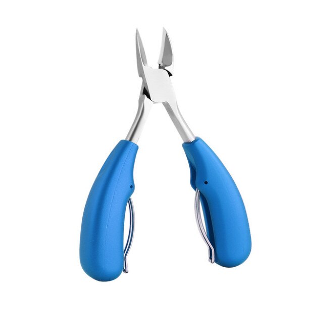 Herramienta de manicura pedicura, cortauñas de precisión de acero inoxidable para uñas de los pies, cortador, recortador para uñas gruesas, 1 unidad: blue