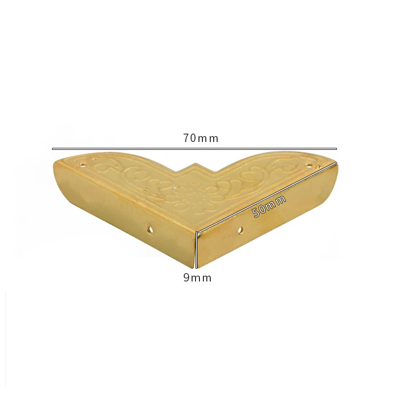 Boîte à bijoux en laiton antique, protecteur d'angle en bois, protection pour la maison, coins décoratifs, couvercle de protection d'angle, , 4 pièces: Violet