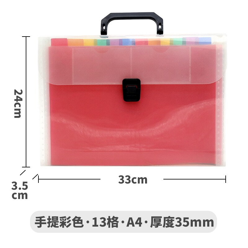Organ bag a4 multi-layer folder to hold pp vertical student organ clip portable organ bag student test paper bag