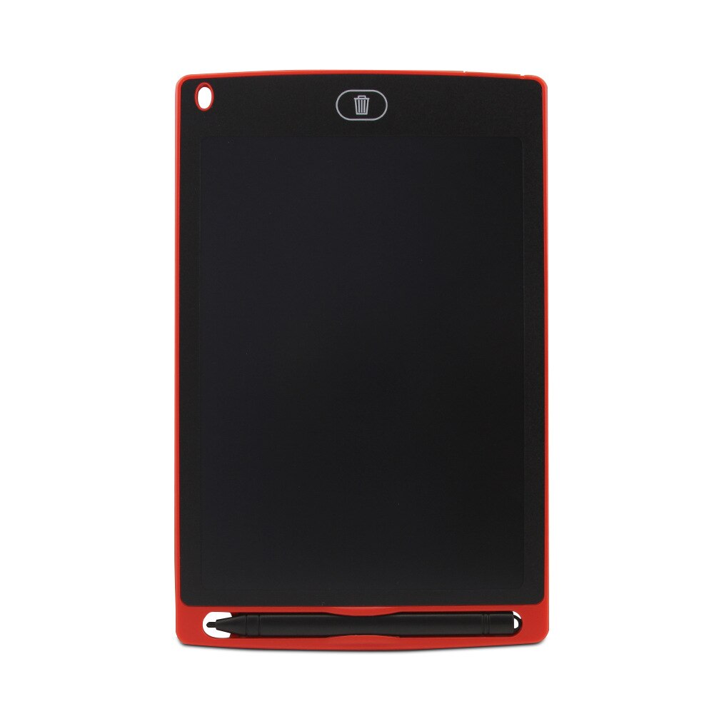 Elektronisk tegnebræt lcd-skærm skrivetablet digital grafisk tegnetabletter elektronisk håndskrift pad bord 8.5 tommer: Rød