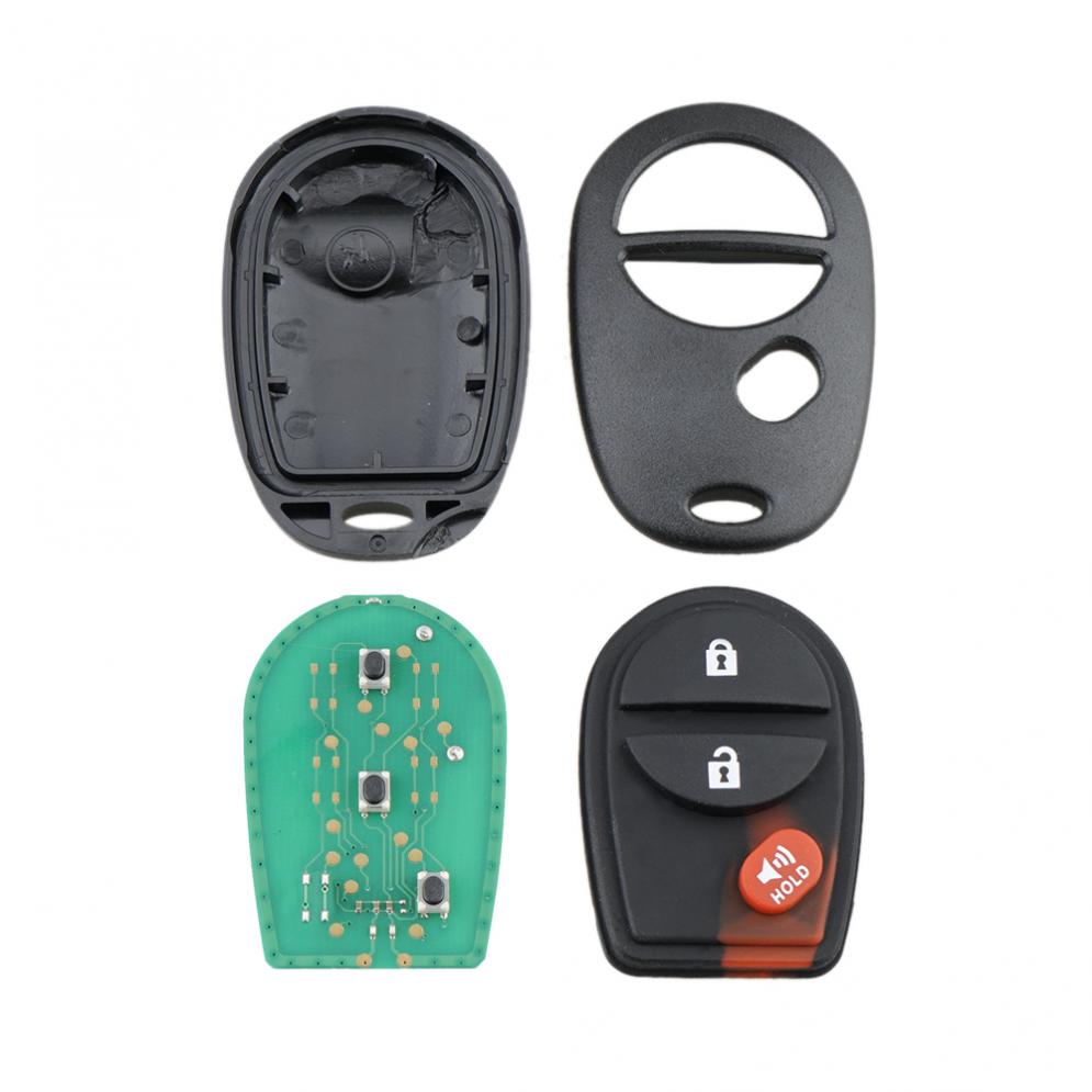 2pcs 3 Buttons Keyless Entry Remote Control Car Key Fob GQ43VT20T Fit for Toyota