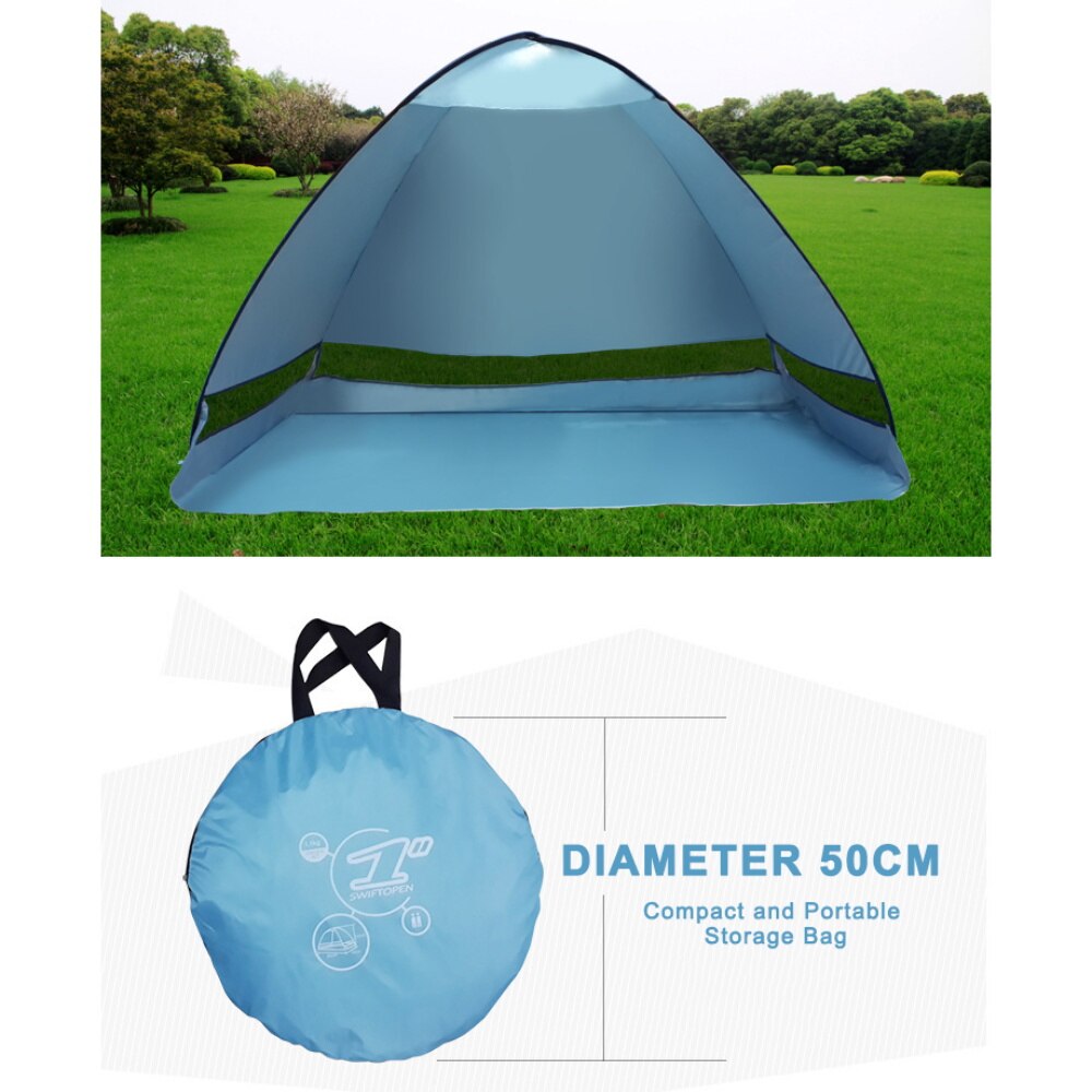 2 Person Portable Tent Instant Pop Up Tent Waterproof Automatic Outdoor Hiking Camping Tent