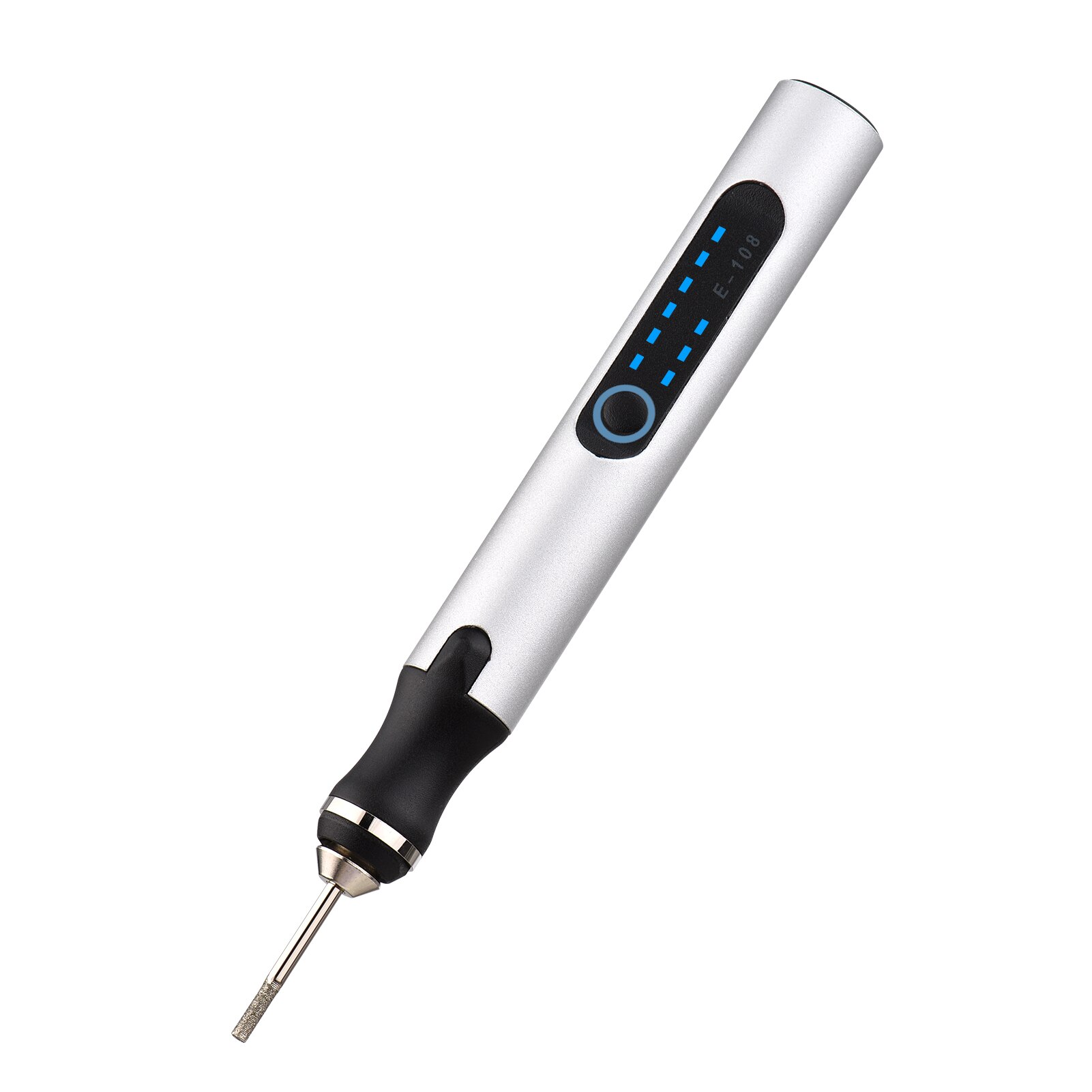 impostato di penne per smerigliatura elettriche portatili kit di penne per smerigliatrice ricaricabile mini penna per lucidatura con rettifica da 20 pezzi per lucidatura: argento