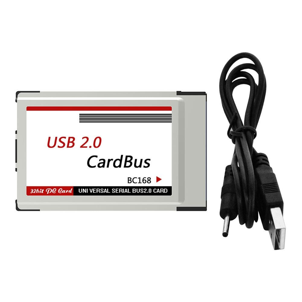 1 Pcs Usb 2.0 Pci Express Card Adapter 480Mbps 2 Poorten 54 Mm Slot Pcmcia USB2.0 Hub Verborgen In converter Voor Laptop Notebook