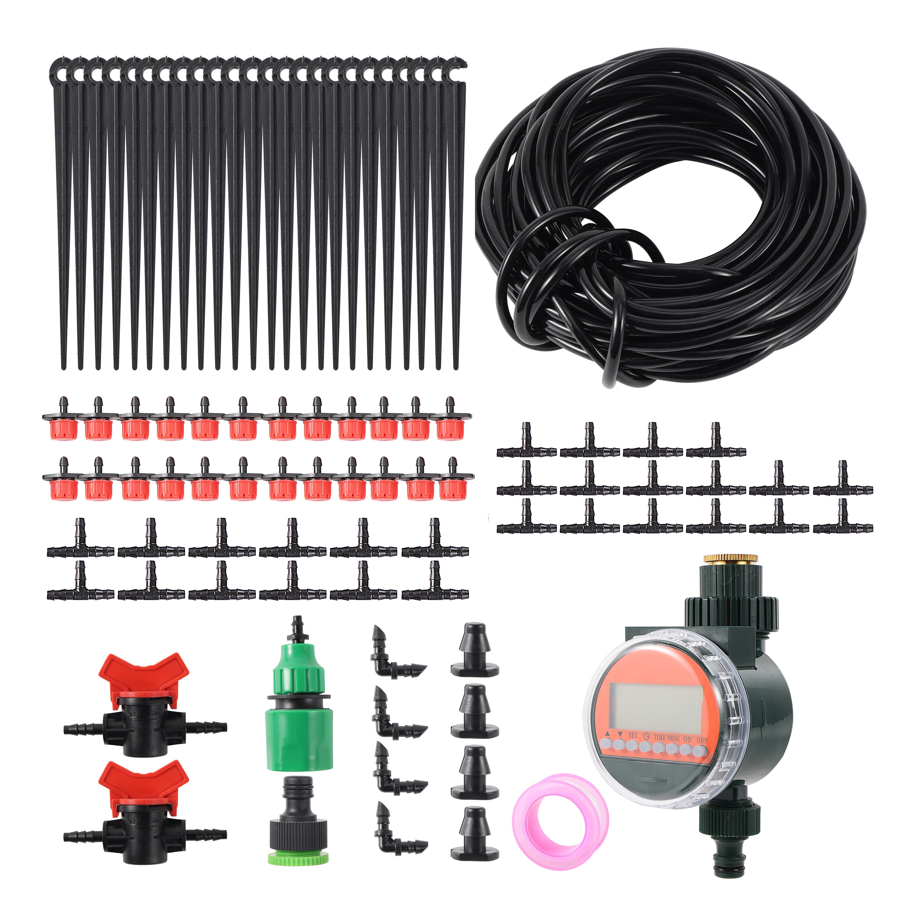Home Garden Irrigation System Intelligent Automatic Micro Drip Irrigation Kit Adjustable Dripper Nozzle Gardening Supplies