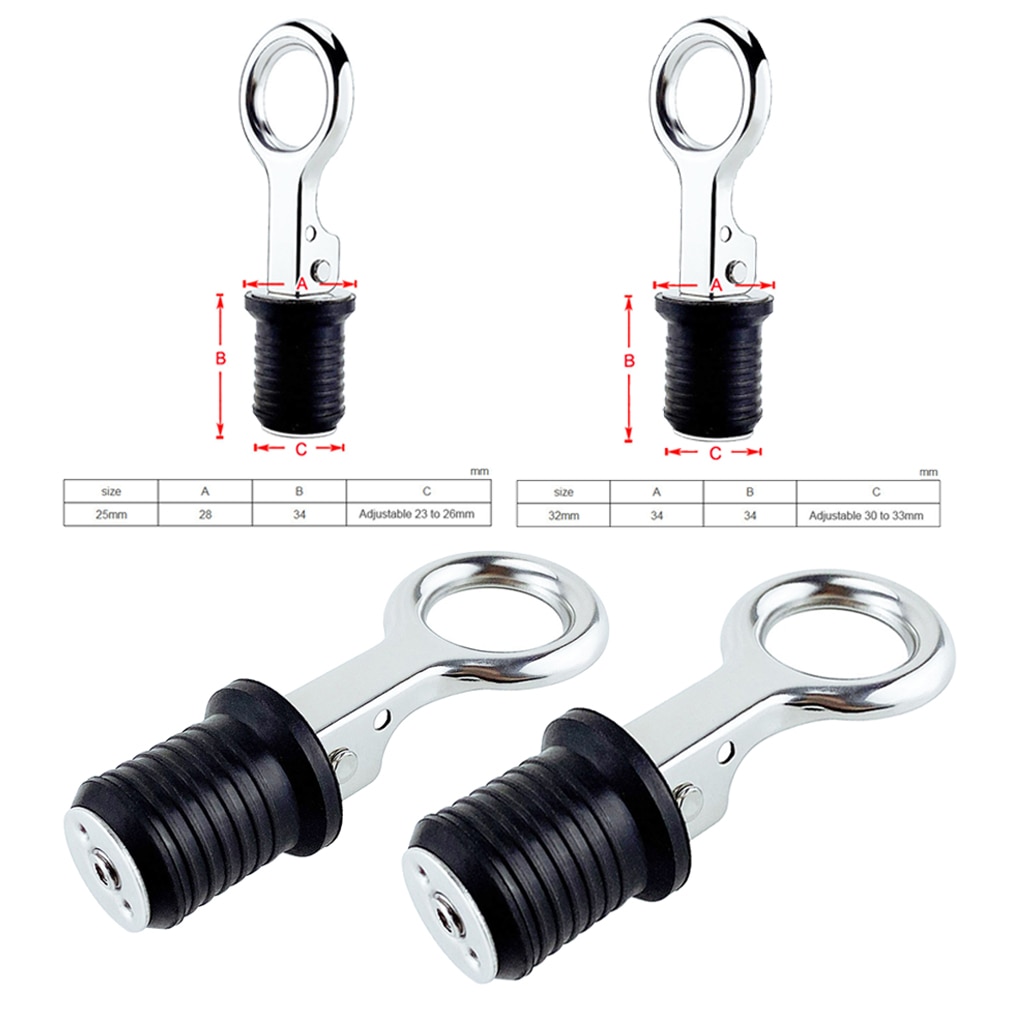 Tapón de drenaje de estilo abatible ajustado a presión de goma para instalación de fontanería de barcos de pesca para barco de sentina, travesaño, casco de baitwell