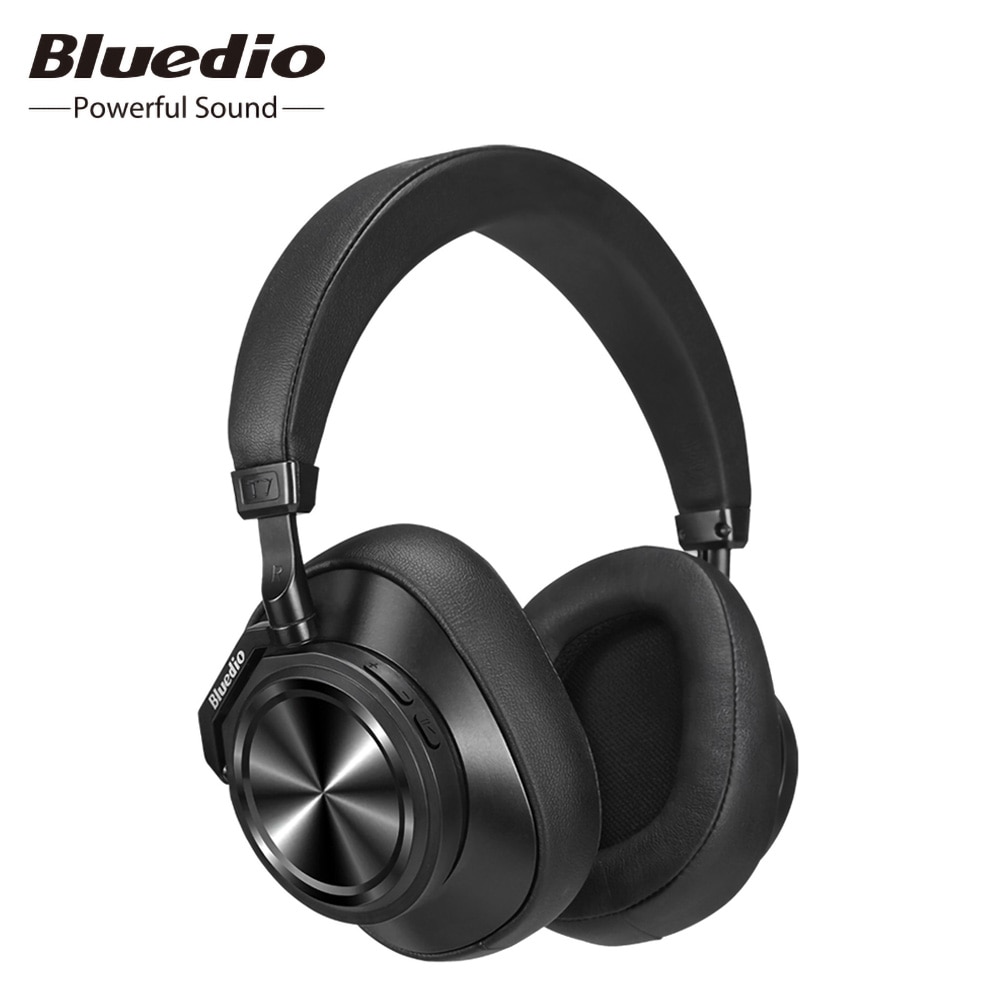 Bluedio Hoofdtelefoon T7 Plus Smart Bluetooth 5.0 Oortelefoon Actieve Ruisonderdrukkende Hoofdband Ai Gezichtsherkenning Draadloze Headset