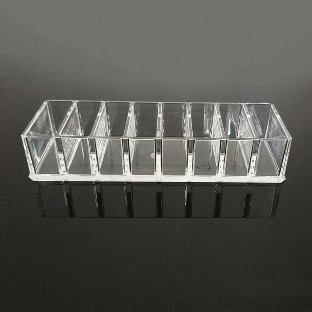 Eyeshadow Display Divided Makeup Organizer Clear Acrylic Compact Organizer Blushes Highlighters Stand Storage Box