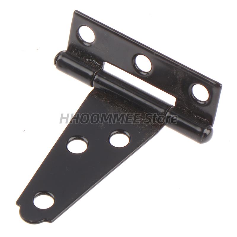1X Iron Tee Hinge Black T hinges Cabinet Hinge Garden Shed 2-12inch Wooden Door Gate for Light Gates Doors Furniture Hardware