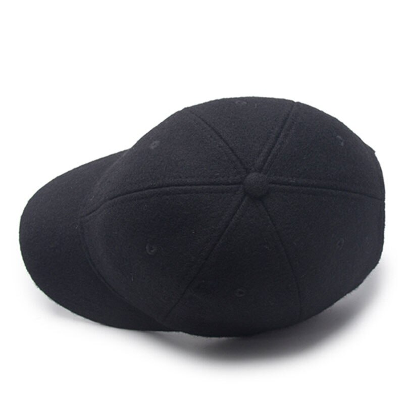 Gorra de béisbol de mezcla de lana de , de Color sólido gorra de béisbol, visera corta para el sol para hombres, gorras de béisbol casuales de combinar para mujeres, Snapback, novedad