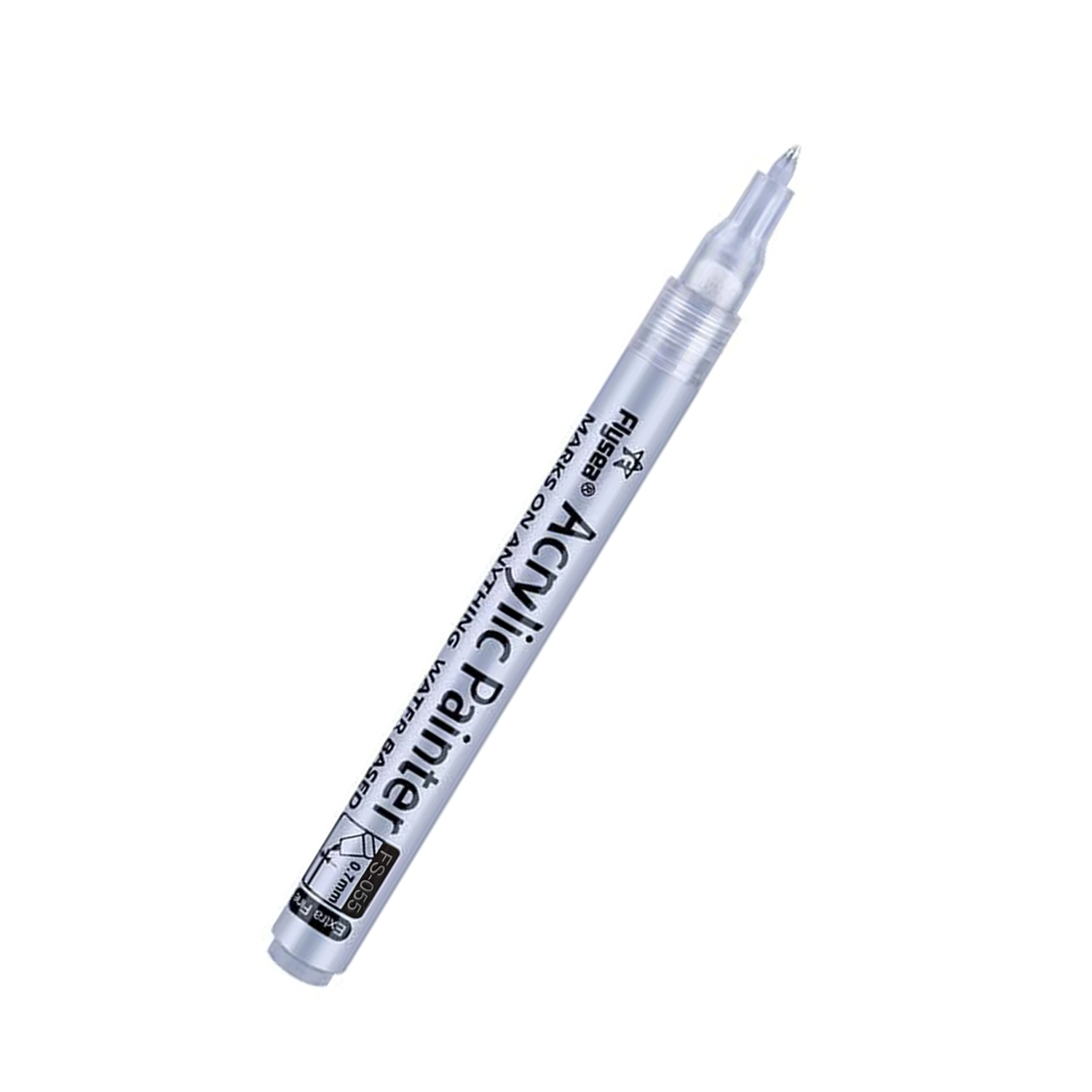 Black/White/Gold/Silver Extra Fine Point Acrylic Marker Pens for Ceramic Wood Metal Paper Drawing Opaque Ink: Red