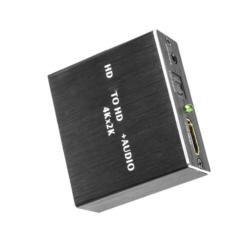 Ekstraktor audio wideo 4K x 2K kompatybilny z HDMI konwerter audio 3,5 MM SPDIF optyczny TOSLINK Stereo Out Splitter Adapter