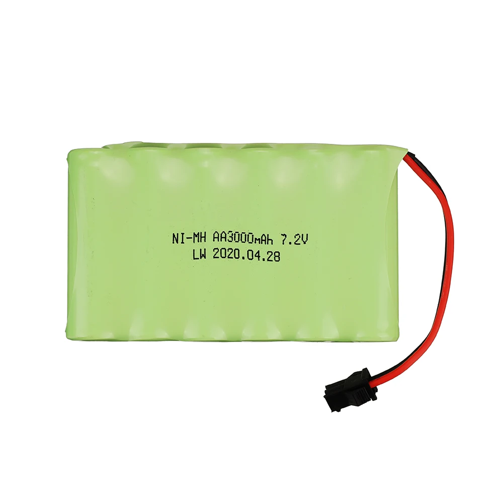 3,6 V/4,8 V/6 V/7,2 V/8,4 V/9,6 V/12 v 3000 mah 5000/ 6800 mAh NI-MH Akku für Rc spielzeug Auto Boot Tanks Züge Roboter Pistole: Dunkelgrau