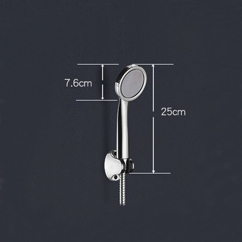 1PC Bathroom Faucet Replacement Parts Pressurized Nozzle Shower Head ABS High Pressure Water Saving Rainfall Chrome Shower Head