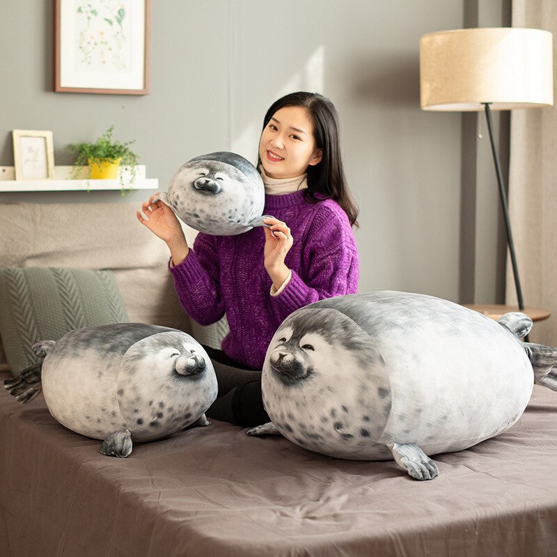 Chubby joint oreiller en peluche coton en peluche Animal jouet joint oreiller doux gros oreiller en peluche coton Animal joint en peluche BV78
