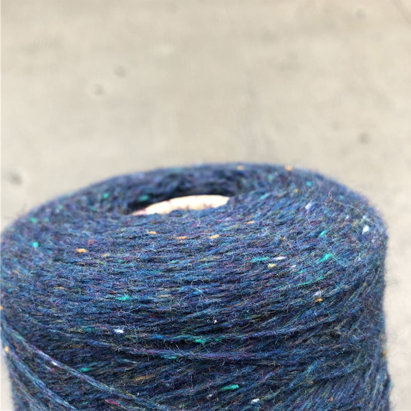 Import 500g mooie populaire blauwe ruimte dye Katoen Wol garen voor breien gehaakte garen DIY knit hand weave draad x5110